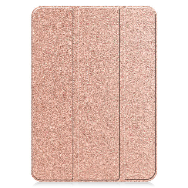 Basey iPad 10 2022 Hoes Case Hoesje Hard Cover - iPad 10 Hoesje Bookcase - Rose Goud