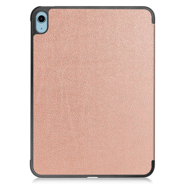 Basey iPad 10 2022 Hoes Case Hoesje Hard Cover - iPad 10 Hoesje Bookcase - Rose Goud