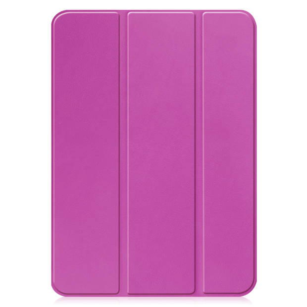 Basey iPad 10 2022 Hoes Case Hoesje Hard Cover - iPad 10 Hoesje Bookcase - Paars