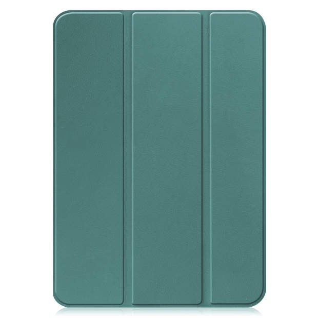Basey iPad 2022 Hoesje Kunstleer Hoes Case Cover -Donkergroen