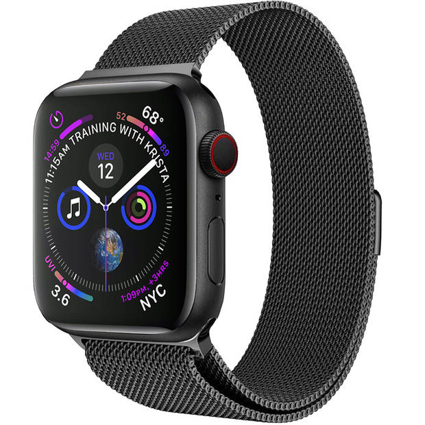 Basey Apple Watch SE (44 mm) Bandje Milanees Milanese band Smart watch Bandje RVS