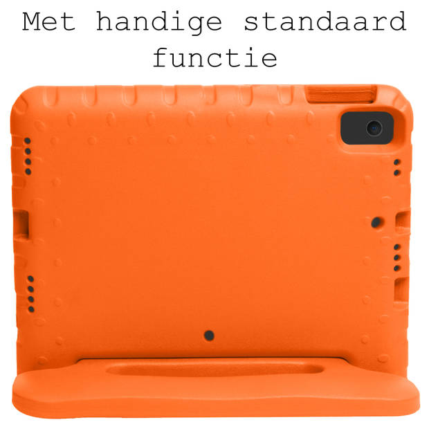 Basey iPad 10.2 2021 Kinderhoesje Foam Case Hoesje Cover Hoes -Oranje