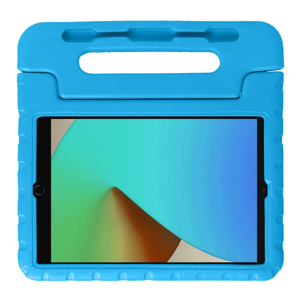 Basey iPad 10.2 2021 Kinderhoesje Foam Case Hoesje Cover Hoes -Blauw