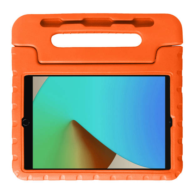 Basey iPad 10.2 2020 Kinderhoesje Foam Case Hoesje Cover Hoes -Oranje