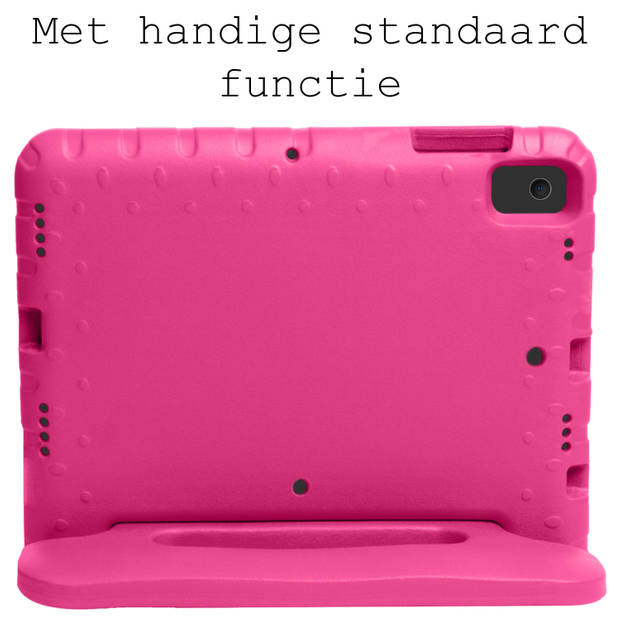 Basey iPad 10.2 2021 Kinderhoesje Foam Case Hoesje Cover Hoes -Roze