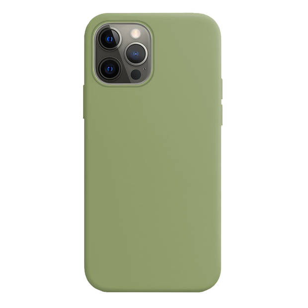 Basey iPhone 14 Pro Hoesje Siliconen Back Cover Case - iPhone 14 Pro Hoes Silicone Case Hoesje - Groen