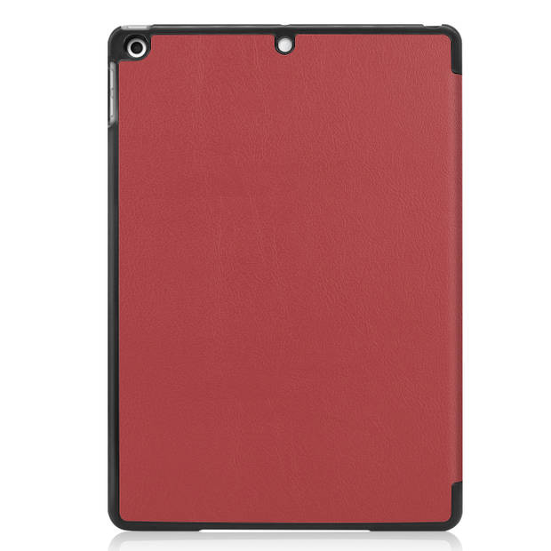 Basey iPad 10.2 2020 Hoes Book Case Hoesje - iPad 10.2 2020 Hoesje Hard Cover Case Hoes - Donkerrood
