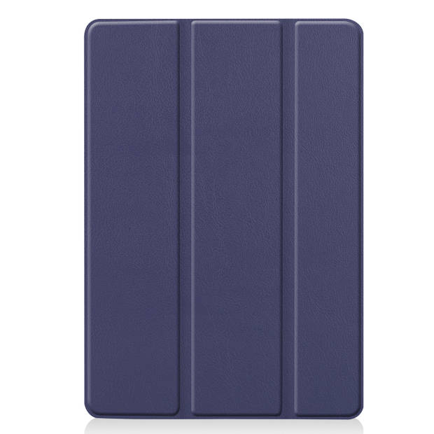 Basey iPad 10.2 2020 Hoesje Kunstleer Hoes Case Cover -Donkerblauw