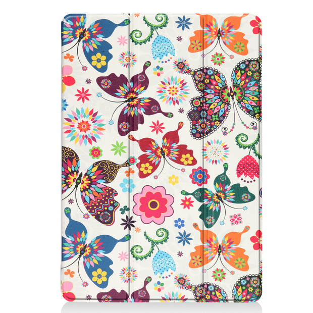 Basey iPad 10.2 2019 Hoes Book Case Hoesje - iPad 10.2 2019 Hoesje Hard Cover Case Hoes - Vlinders