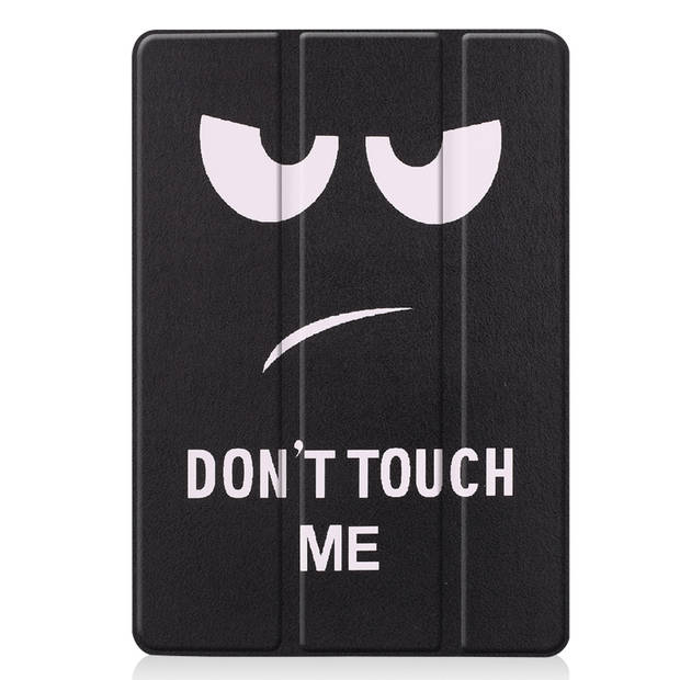 Basey iPad 10.2 2019 Hoesje Kunstleer Hoes Case Cover -Don't Touch Me