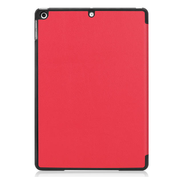 Basey iPad 10.2 2019 Hoes Book Case Hoesje - iPad 10.2 2019 Hoesje Hard Cover Case Hoes - Rood