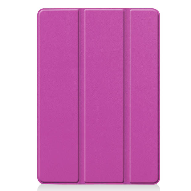 Basey iPad 10.2 2021 Hoes Book Case Hoesje - iPad 10.2 2021 Hoesje Hard Cover Case Hoes - Paars