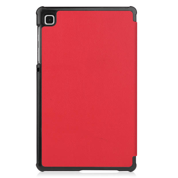 Basey Samsung Galaxy Tab S6 Lite Hoesje Kunstleer Hoes Case Cover -Rood