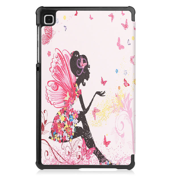 Basey Samsung Galaxy Tab S6 Lite Hoesje Kunstleer Hoes Case Cover -Elfje