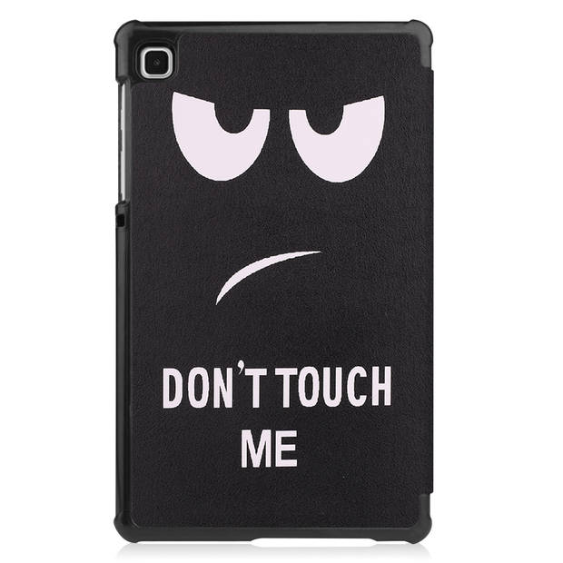 Basey Samsung Galaxy Tab S6 Lite Hoesje Kunstleer Hoes Case Cover -Don't Touch Me