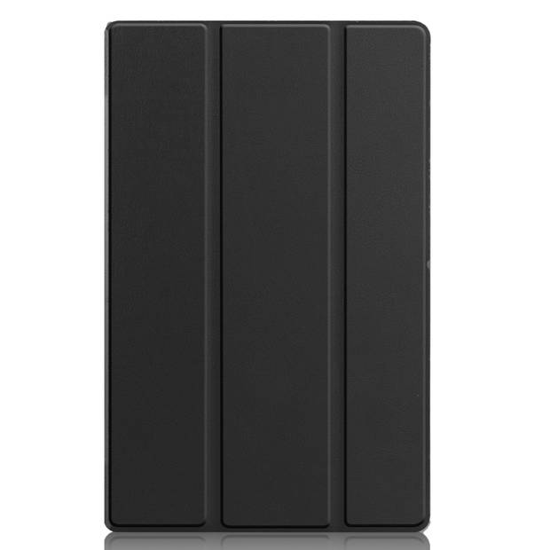 Basey Lenovo Tab M10 Plus (3e Gen) Hoesje Kunstleer Hoes Case Cover -Zwart