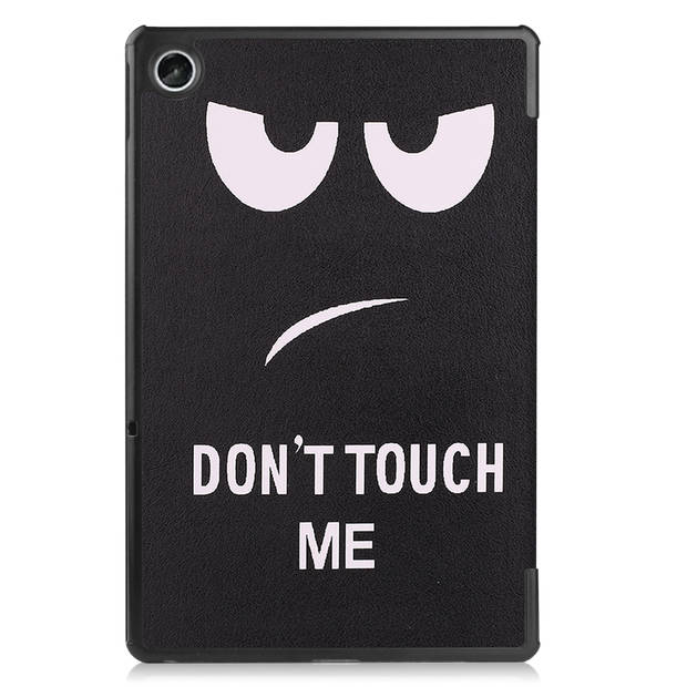 Basey Lenovo Tab M10 Plus (3e Gen) Hoesje Kunstleer Hoes Case Cover -Don't Touch Me