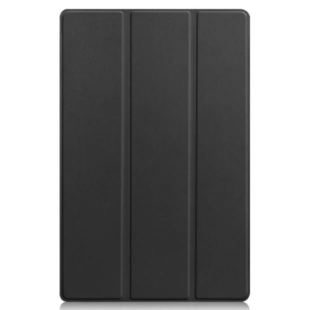 Basey Lenovo Tab P11 Plus Hoesje Kunstleer Hoes Case Cover -Zwart