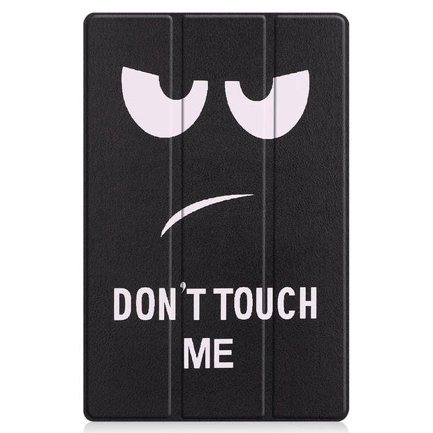 Basey Lenovo Tab P11 Plus Hoesje Kunstleer Hoes Case Cover -Don't Touch Me