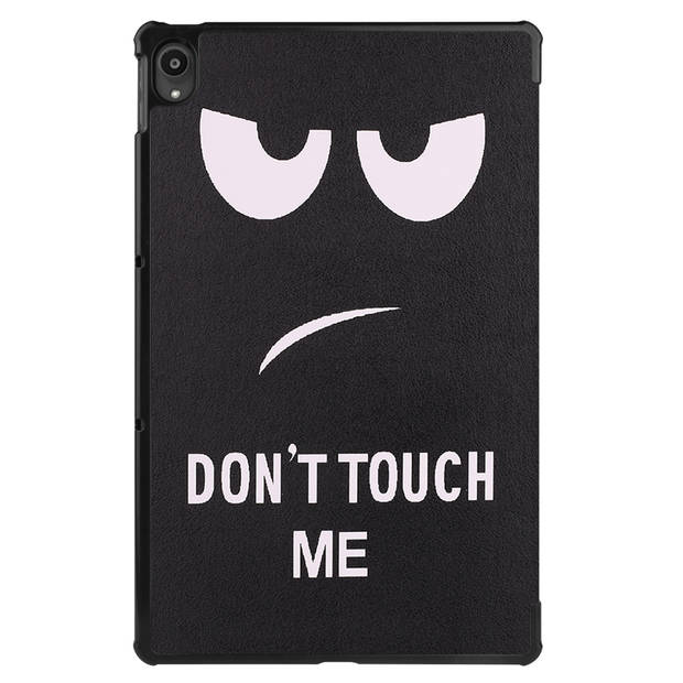 Basey Lenovo Tab P11 Plus Hoesje Kunstleer Hoes Case Cover -Don't Touch Me