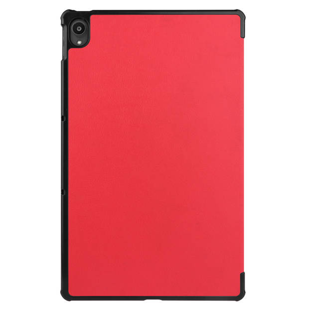 Basey Lenovo Tab P11 Plus Hoesje Kunstleer Hoes Case Cover -Rood