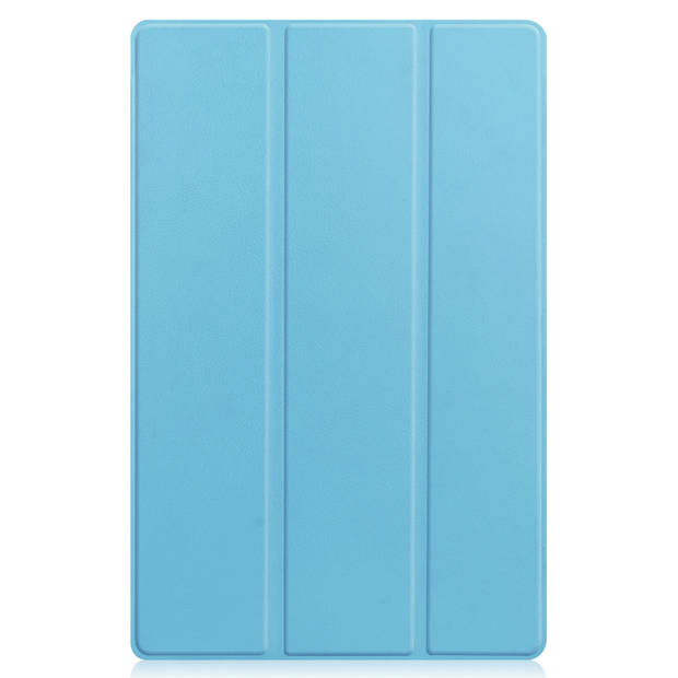 Basey Lenovo Tab P11 Plus Hoesje Kunstleer Hoes Case Cover -Lichtblauw