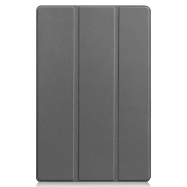 Basey Lenovo Tab P11 Plus Hoesje Kunstleer Hoes Case Cover -Grijs