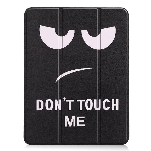 Basey iPad Air 5 (2022) Hoesje Kunstleer Hoes Case Cover -Don't Touch Me