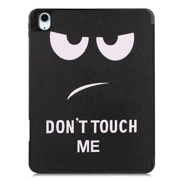 Basey iPad Air 5 (2022) Hoesje Kunstleer Hoes Case Cover -Don't Touch Me