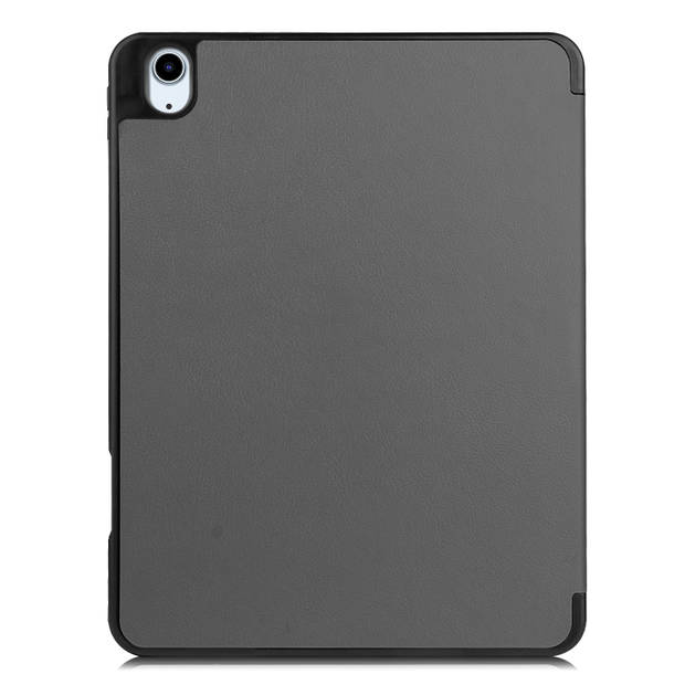 Basey iPad Air 5 (2022) Hoesje Kunstleer Hoes Case Cover -Grijs