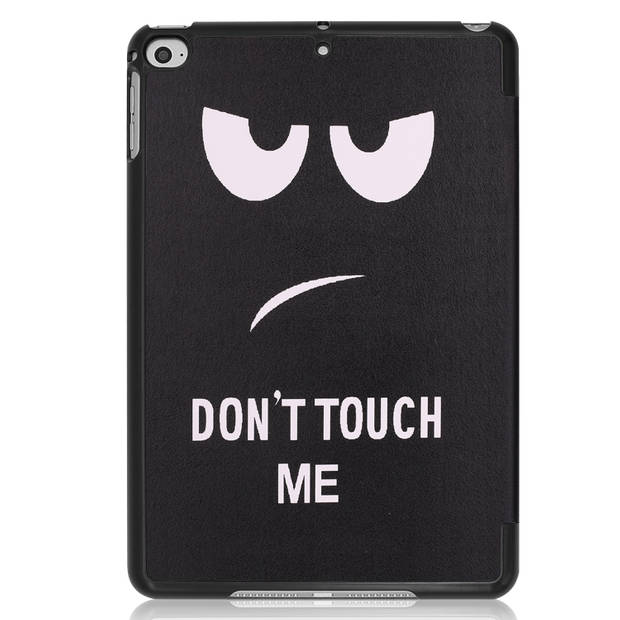 Basey iPad Air 2022 (5e generatie) Hoesje Kunstleer Hoes Case Cover -Don't Touch Me