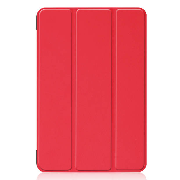 Basey iPad Air 2022 (5e generatie) Hoesje Kunstleer Hoes Case Cover -Rood