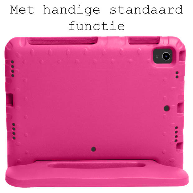 Basey iPad Air 5 (2022) Kinderhoesje Foam Case Hoesje Cover Hoes -Roze