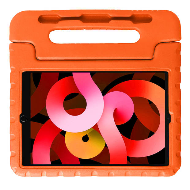 Basey iPad Air 5 (2022) Kinderhoesje Foam Case Hoesje Cover Hoes -Oranje