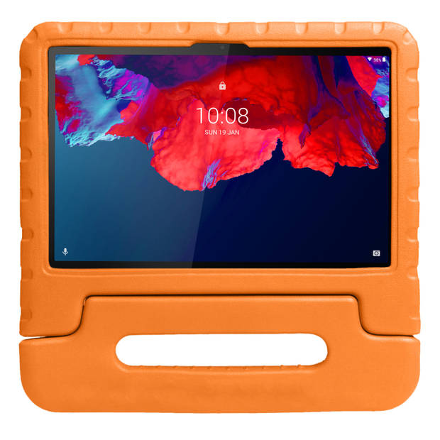 Basey Lenovo Tab P11 Kinderhoesje Foam Case Hoesje Cover Hoes -Oranje