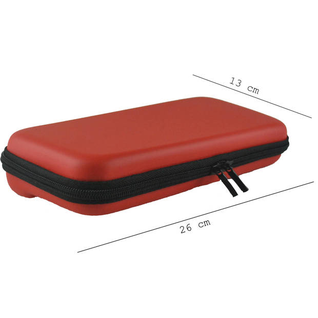 Basey Hoes voor Nintendo Switch Case Hoes Hard Cover Met Polsbandje - Carry Case Voor Nintendo Switch - Rood