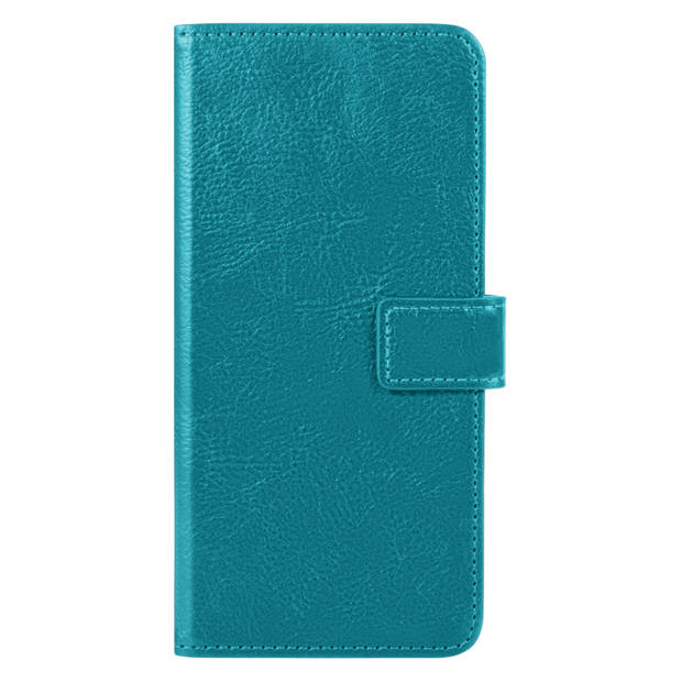 Basey Samsung Galaxy S22 Hoesje Book Case Kunstleer Cover Hoes - Turquoise