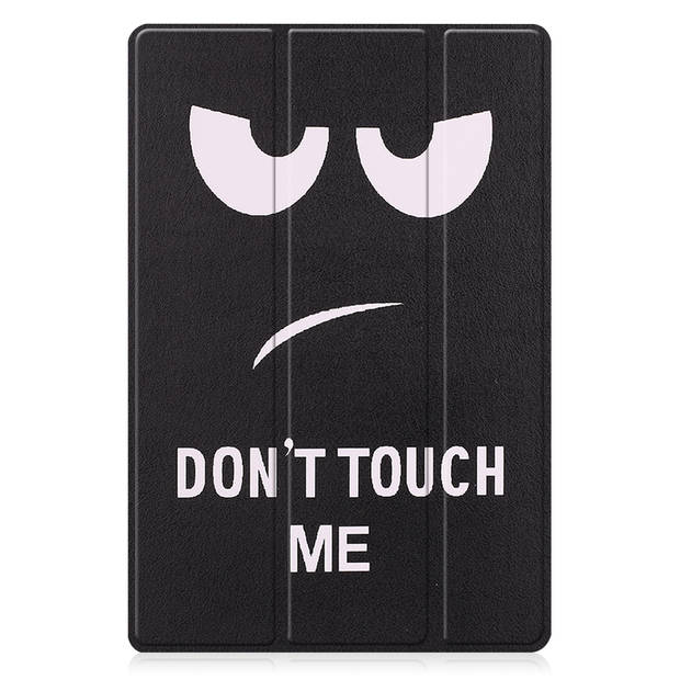 Basey Samsung Galaxy Tab A8 Hoesje Kunstleer Hoes Case Cover -Don't Touch Me