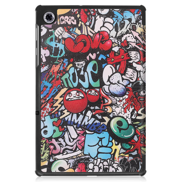 Basey Lenovo M10 FHD Plus (2e generatie) Hoesje Kunstleer Hoes Case Cover