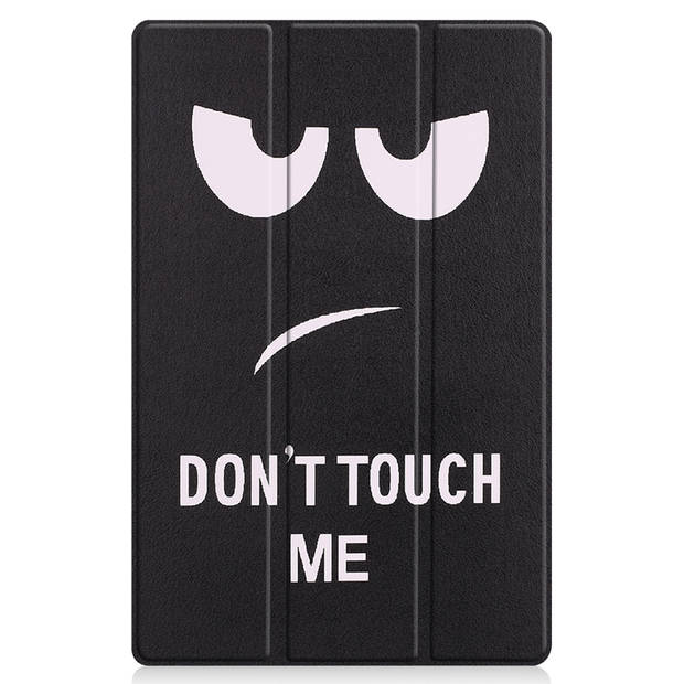 Basey Lenovo Tab P11 Hoesje Kunstleer Hoes Case Cover -Don't Touch Me