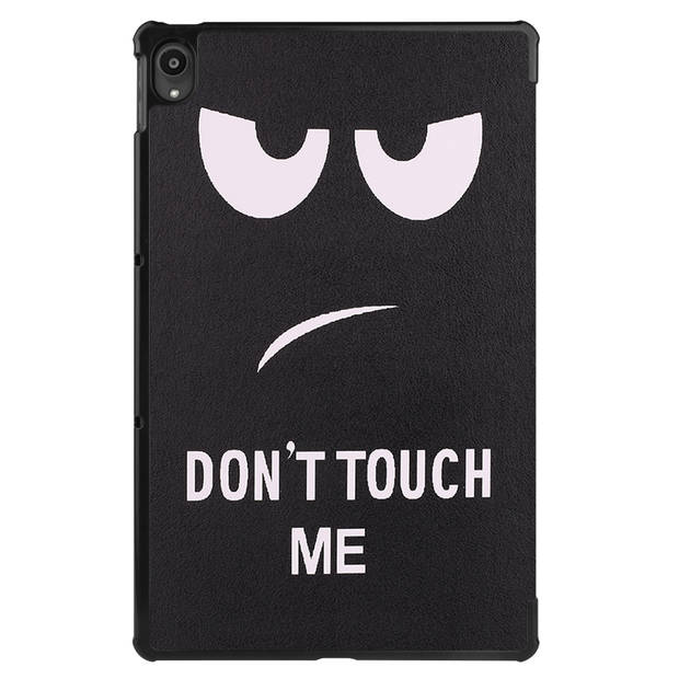Basey Lenovo Tab P11 Hoesje Kunstleer Hoes Case Cover -Don't Touch Me