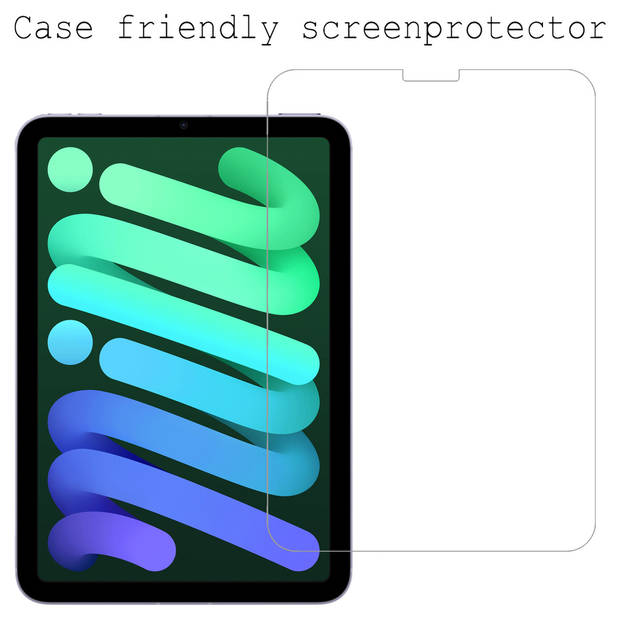 Basey iPad Mini 6 Screenprotector Tempered Glass - iPad Mini 6 Beschermglas - iPad Mini 6 Screen Protector
