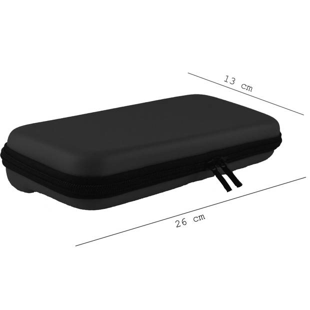 Basey Hoes voor Nintendo Switch OLED Case Hoes Hard Cover Met Polsbandje - Carry Case Voor Nintendo Switch OLED - Zwart