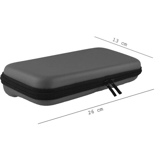 Basey Hoes voor Nintendo Switch OLED Case Hoes Hard Cover Met Polsbandje - Carry Case Voor Nintendo Switch OLED - Grijs