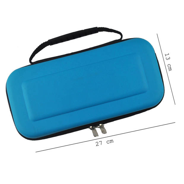 Basey Hoes voor Nintendo Switch OLED Case Hoes Hard Cover - Carry Case Voor Nintendo Switch OLED - Blauw