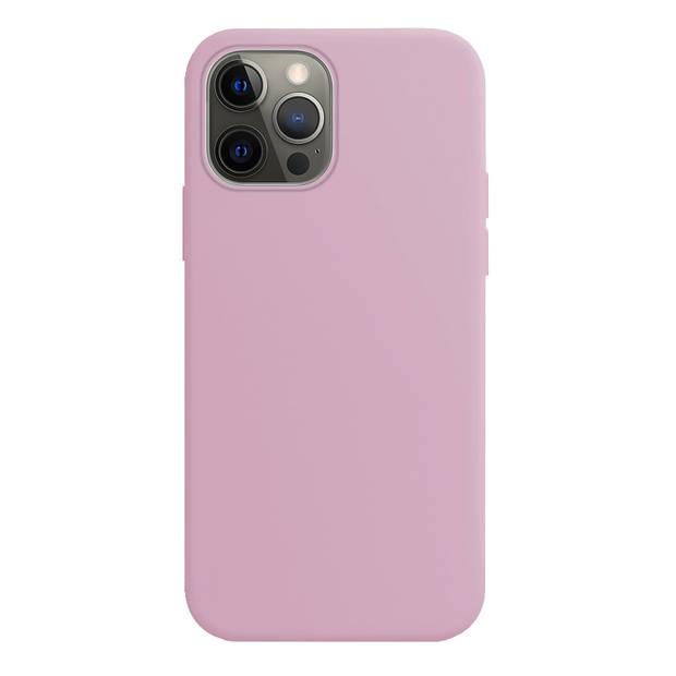 Basey iPhone 13 Pro Hoesje Silicone Case - iPhone 13 Pro Case Lila Siliconen Hoes - iPhone 13 Pro Hoes Cover - Lila