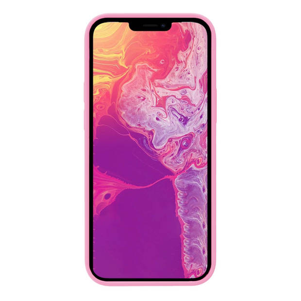 Basey iPhone 13 Hoesje Silicone Case - iPhone 13 Case Licht Roze Siliconen Hoes - iPhone 13 Hoes Cover - Licht Roze