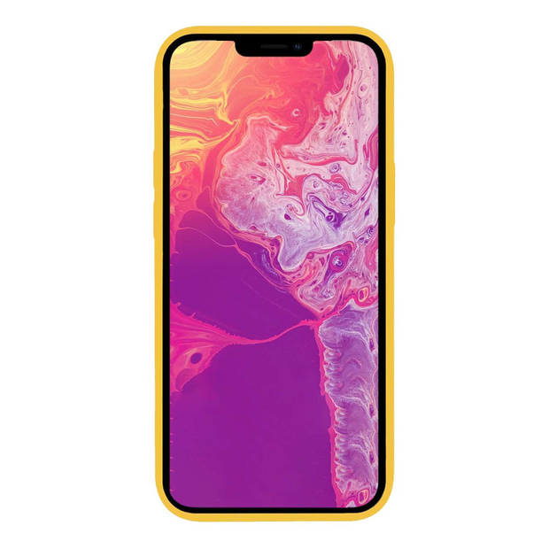 Basey iPhone 13 Pro Hoesje Silicone Case - iPhone 13 Pro Case Geel Siliconen Hoes - iPhone 13 Pro Hoes Cover - Geel