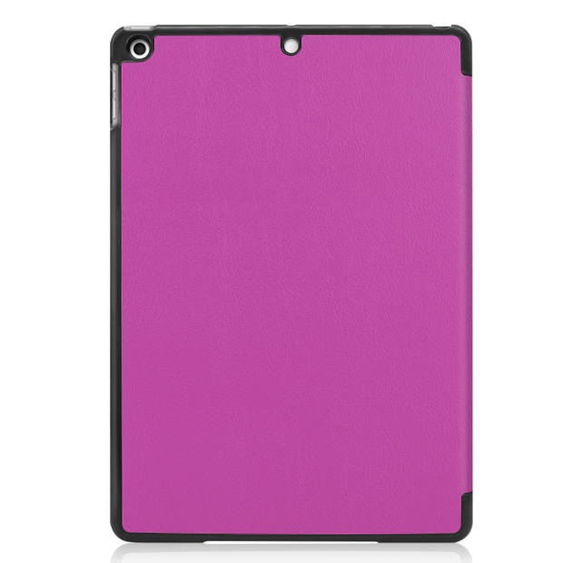 Basey iPad 10.2 2021 Hoes Book Case Hoesje - iPad 10.2 2021 Hoesje Hard Cover Case Hoes - Paars