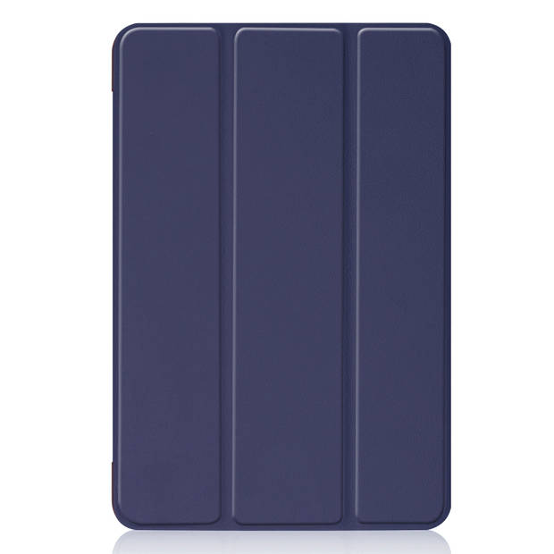 Basey iPad Air 2022 (5e generatie) Hoesje Kunstleer Hoes Case Cover -Donkerblauw